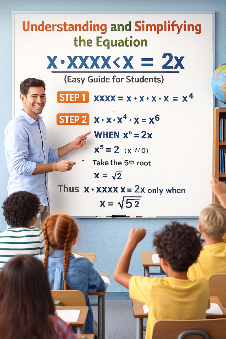 x*xxxx*x is equal to 2 x